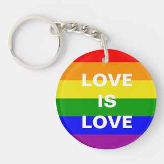 Gay Pride Rainbow Liebe ist Liebe Schlüsselanhänger