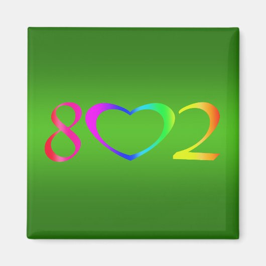 Gay Pride Rainbow Magnet (Vorne)
