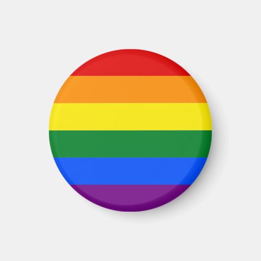 Gay Pride Rainbow Magnet (Vorne)