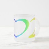 Gay Pride Rainbow Mattglastasse (VorderseiteRechts)