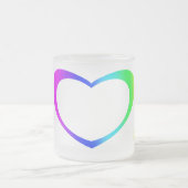 Gay Pride Rainbow Mattglastasse (Mittel)