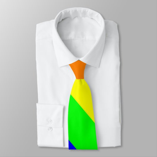 Gay Pride Rainbow Neck Tie Krawatte (Gebunden)