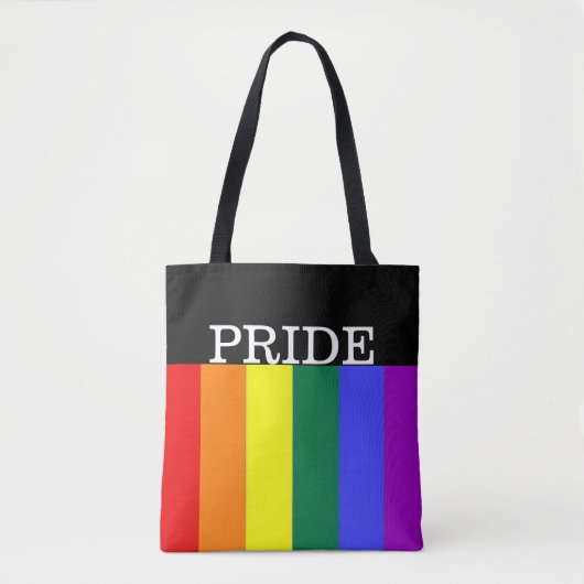 Gay Pride Rainbow Personalisiert Tasche (Vorderseite)