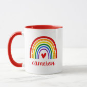 Gay Pride Rainbow Personalisiert Tasse (Links)