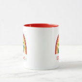Gay Pride Rainbow Personalisiert Tasse (Zentrum)