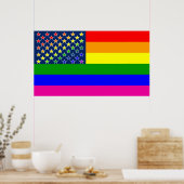 Gay Pride Rainbow Poster (Küche)