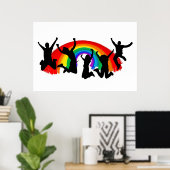 Gay Pride Rainbow Poster (Heimbüro)