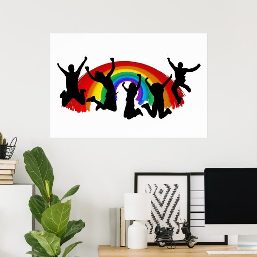 Gay Pride Rainbow Poster (Heimbüro)