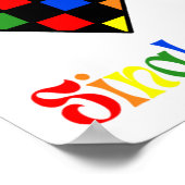 Gay Pride Rainbow Single Af Valentines Day Sarcas Poster (Ecke)