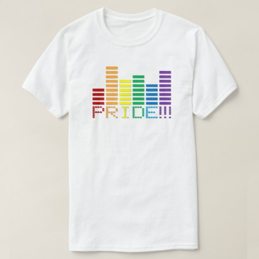 Gay Pride Rainbow Sound Bar 2013 T-Shirt (Design vorne)