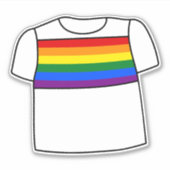 Gay Pride | Rainbow-T - Shirt Aufkleber (Vorderseite)