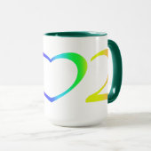Gay Pride Rainbow Tasse (VorderseiteRechts)