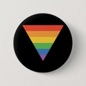 Gay Pride Rainbow Triangle Button (Vorderseite)