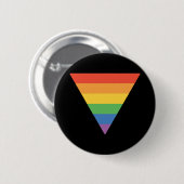 Gay Pride Rainbow Triangle Button (Vorne & Hinten)