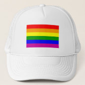 Gay Pride Rainbow Truckerkappe (Vorderseite)