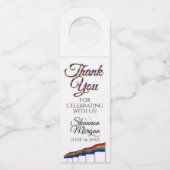 Gay Pride Rainbow Wedding Flasche Hanger Tag Flaschenanhänger (Vorderseite)