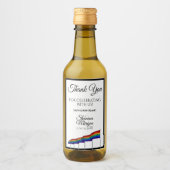 Gay Pride Rainbow Wedding Mini Weinflaschen Etiket Weinetikett (Vorderseite)