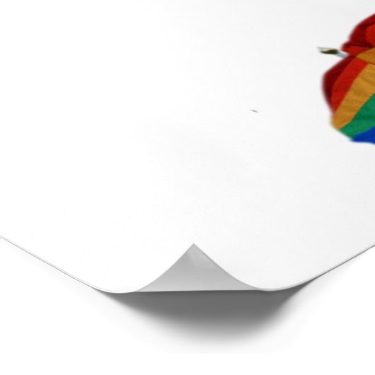 Gay Pride Rainbow Wedding Willkommenszeichen Poster (Ecke)