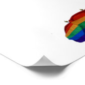 Gay Pride Rainbow Wedding Willkommenszeichen Poster (Ecke)