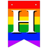 Gay Pride Rainbow Wedding Wimpelkette (Zweite Fahne)