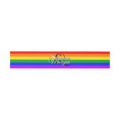 Gay Pride Rainbow Wedly Band (Flach)