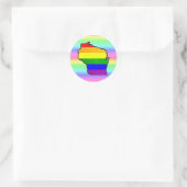 Gay Pride Rainbow Wisconsin Stickers (Tasche)