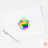 Gay Pride Rainbow Wisconsin Stickers (Umschlag)