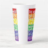 Gay Pride Rainbow World hat größere Probleme Milchtasse (Vorderseite)