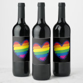 Gay Pride Rainbowflag Weinetikett (Flaschen)