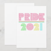 Gay Pride Regenbogen 2021 Einladung (Vorne/Hinten)