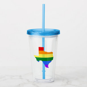 Gay Pride Regenbogen Acryltrinkbecher