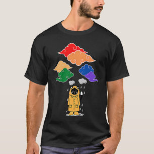 Gay Pride Regenbogen Emo Traurige Katze  LGBTQ Wol T-Shirt