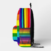 Gay Pride Regenbogen farbig Bedruckter Rucksack (Rechts)
