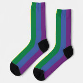 Gay Pride Regenbogen farbige LGBT Socken (Linkes Detail)