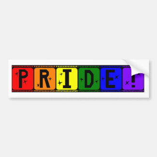 Gay Pride-Regenbogen Filmstrip Autoaufkleber