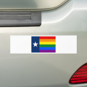 Gay Pride-Regenbogen-Flagge Texas LGBT Autoaufkleber (Auf Auto)