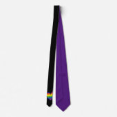 Gay Pride-Regenbogen-Flaggenherz Krawatte (Rückseite)
