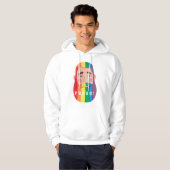 Gay Pride Regenbogen Geschlechterflaggen Bärengesc Hoodie (Vorne ganz)