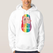 Gay Pride Regenbogen Geschlechterflaggen Bärengesc Hoodie (Vorderseite)