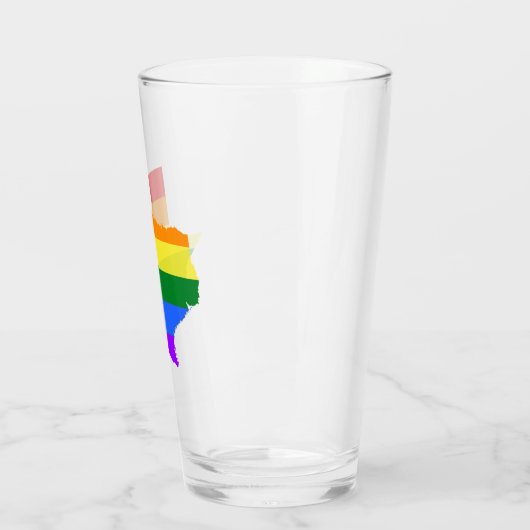 Gay Pride| Regenbogen Glas (Links)
