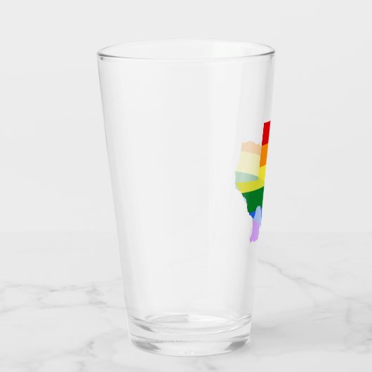 Gay Pride| Regenbogen Glas (Rechts)