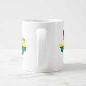 Gay Pride| Regenbogen Jumbo-Tasse (Rückseite)