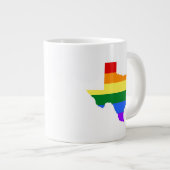 Gay Pride| Regenbogen Jumbo-Tasse (Vorderseite Rechts)