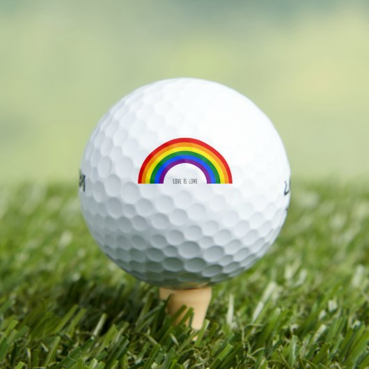Gay Pride Regenbogen. Liebe ist Liebe. Golfball (Insitu T-Shirt)
