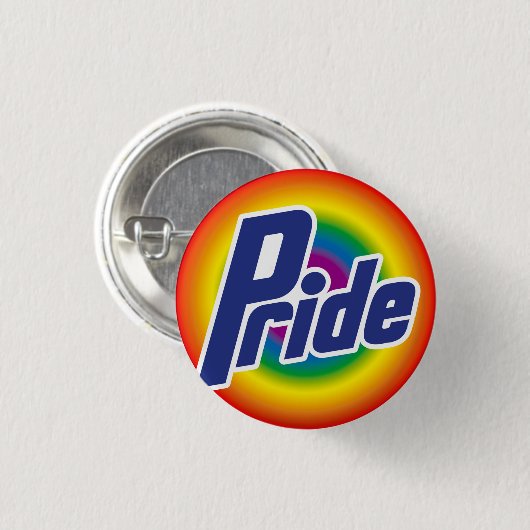 Gay Pride-Regenbogen-Logo-Knopf Button (Vorne & Hinten)