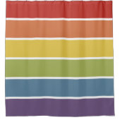 Gay Pride-Regenbogen-Muster LGBT Duschvorhang (Vorderseite)