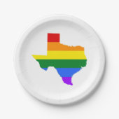 Gay Pride| Regenbogen Pappteller (Vorderseite)
