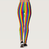 Gay Pride-Regenbogen-Streifen Leggings (Rückseite)