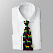 Gay Pride-Regenbogen-Streifen-Pferd Krawatte (Gebunden)