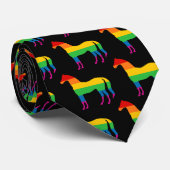 Gay Pride-Regenbogen-Streifen-Pferd Krawatte (Gerollt)